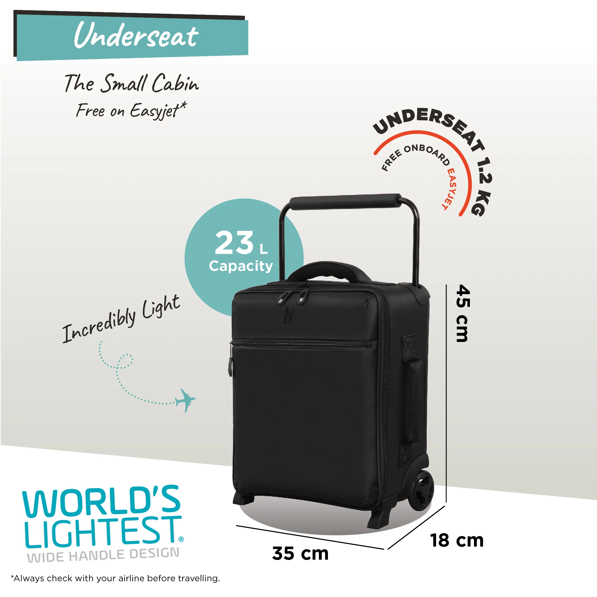 Atmospheric Wide Handle Design - Underseat (Black) - Image 10