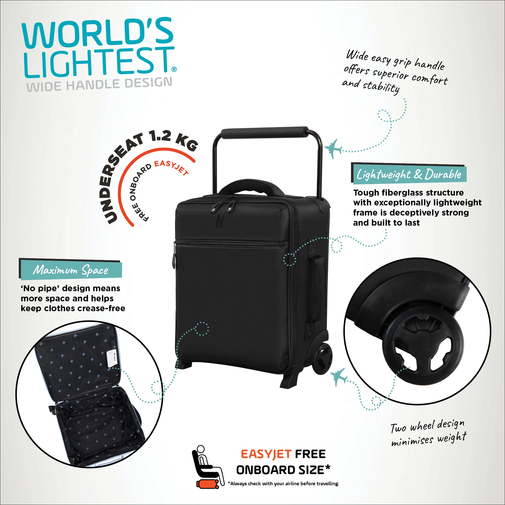 Atmospheric Wide Handle Design - Underseat (Black) - Image 9