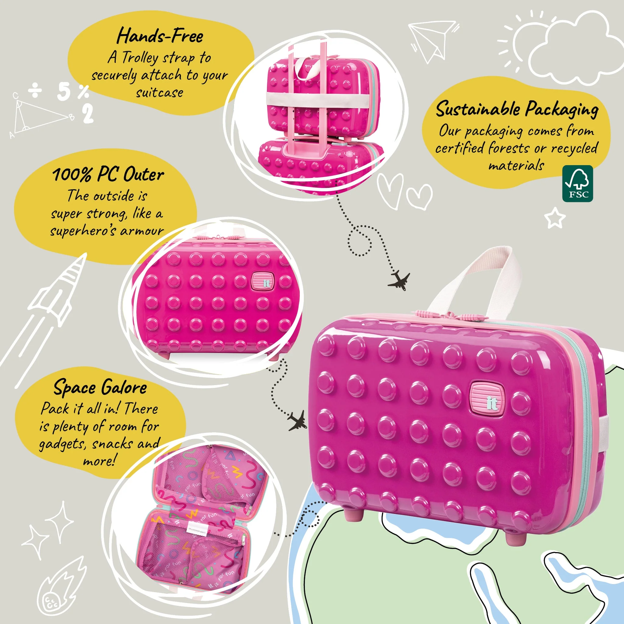 Bobble Bloc - Kids 2pc Set (Raspberry Rose) - Image 16