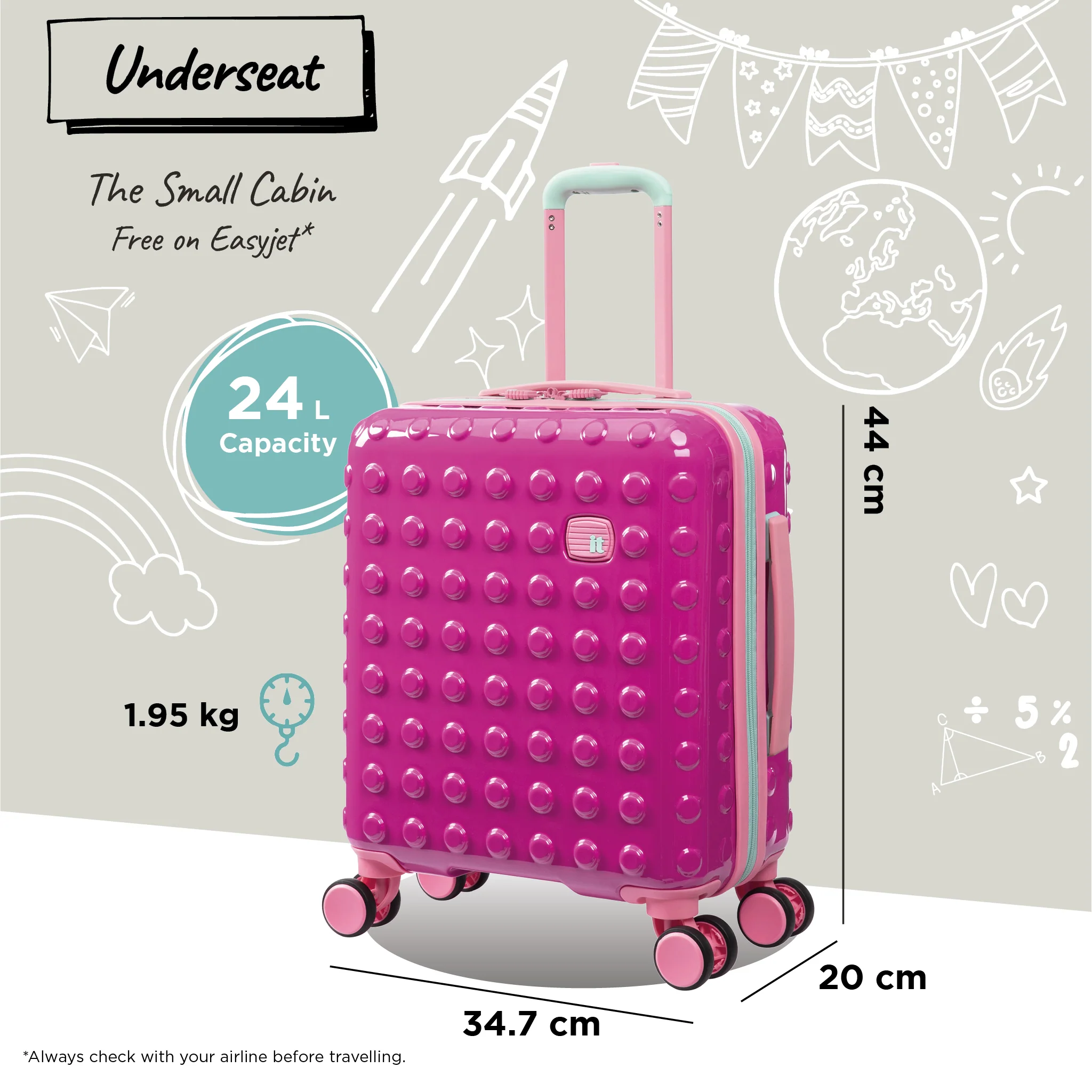 Bobble Bloc - Kids Underseat (Raspberry Rose) - Image 11