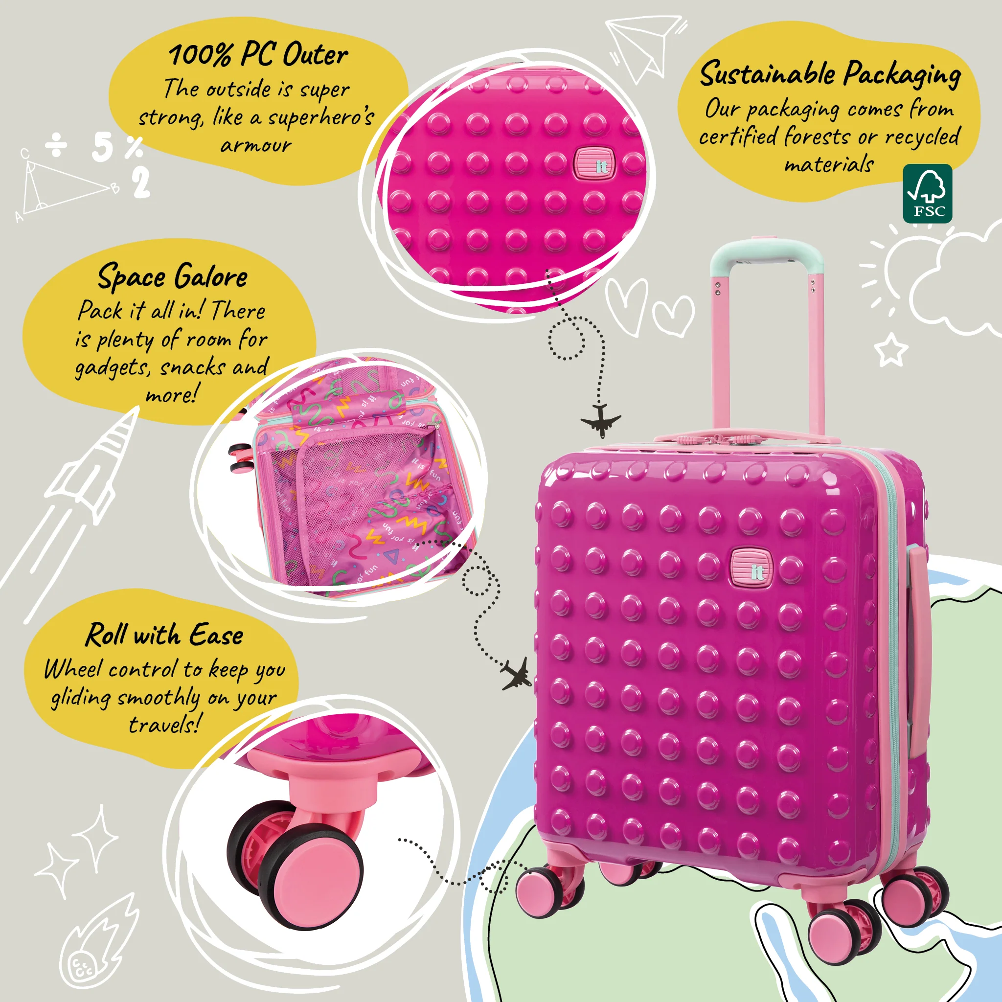 Bobble Bloc - Kids Underseat (Raspberry Rose) - Image 7