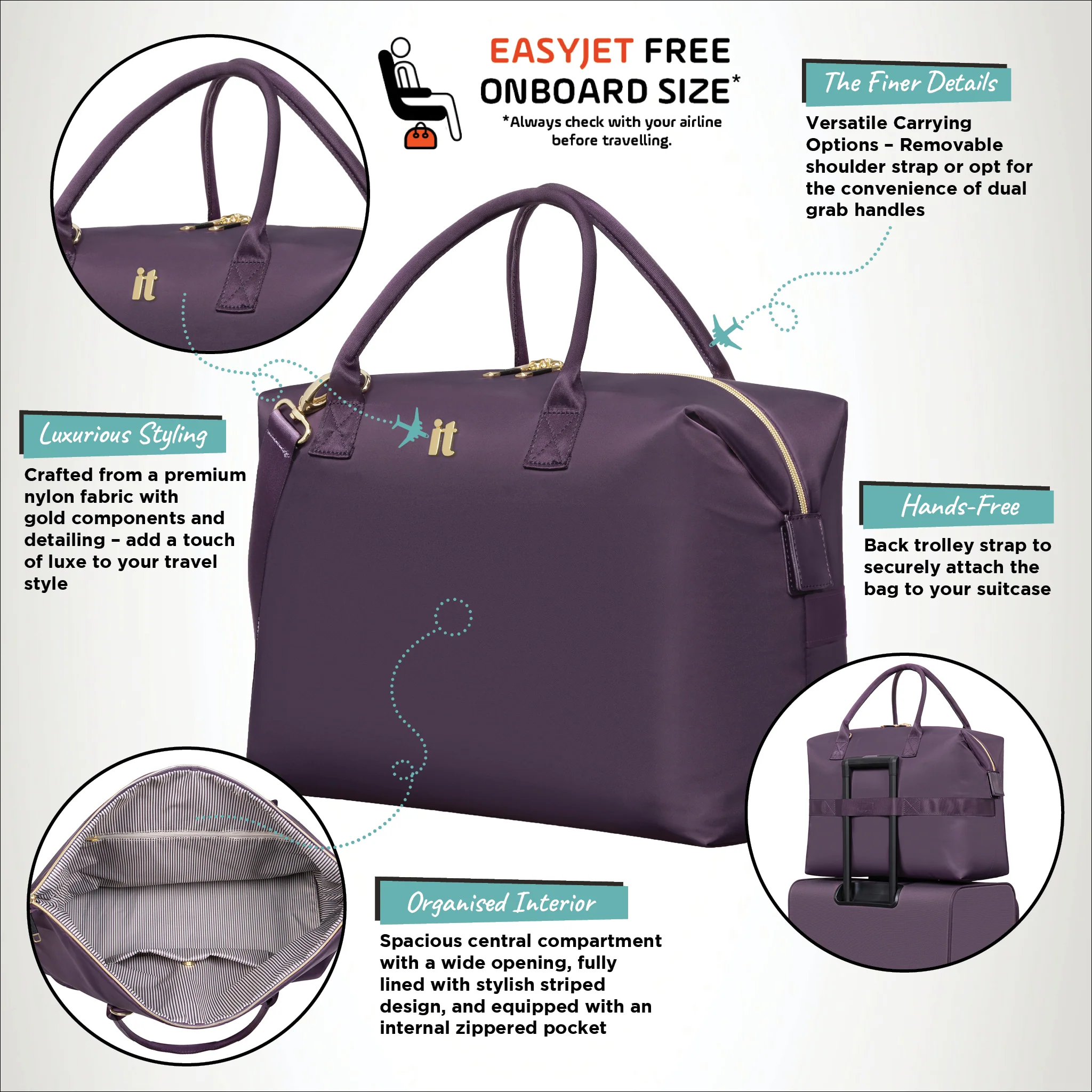 Charmer - Holdall (Plum Perfect) - Image 12