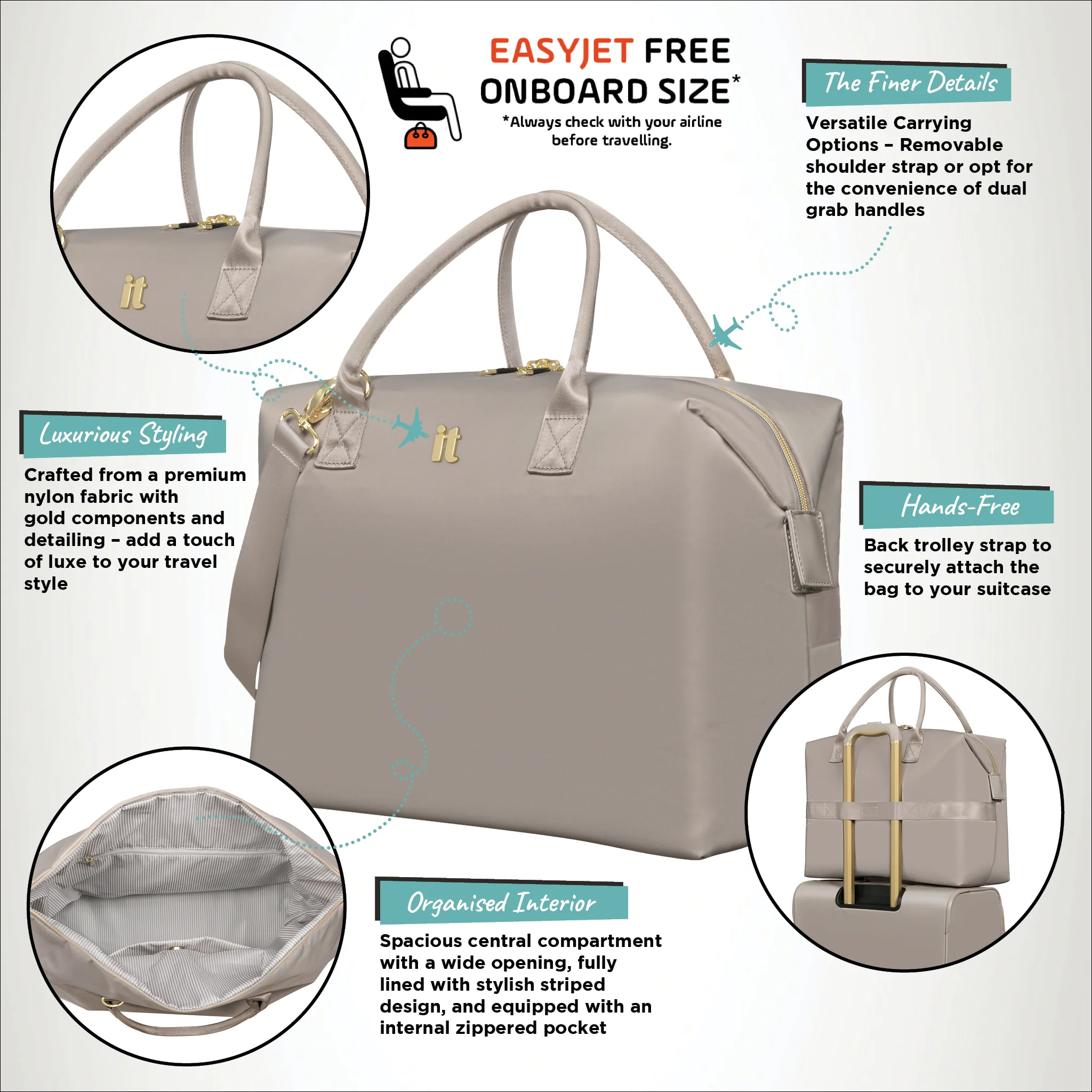 Charmer - Holdall (Simply Taupe) - Image 12