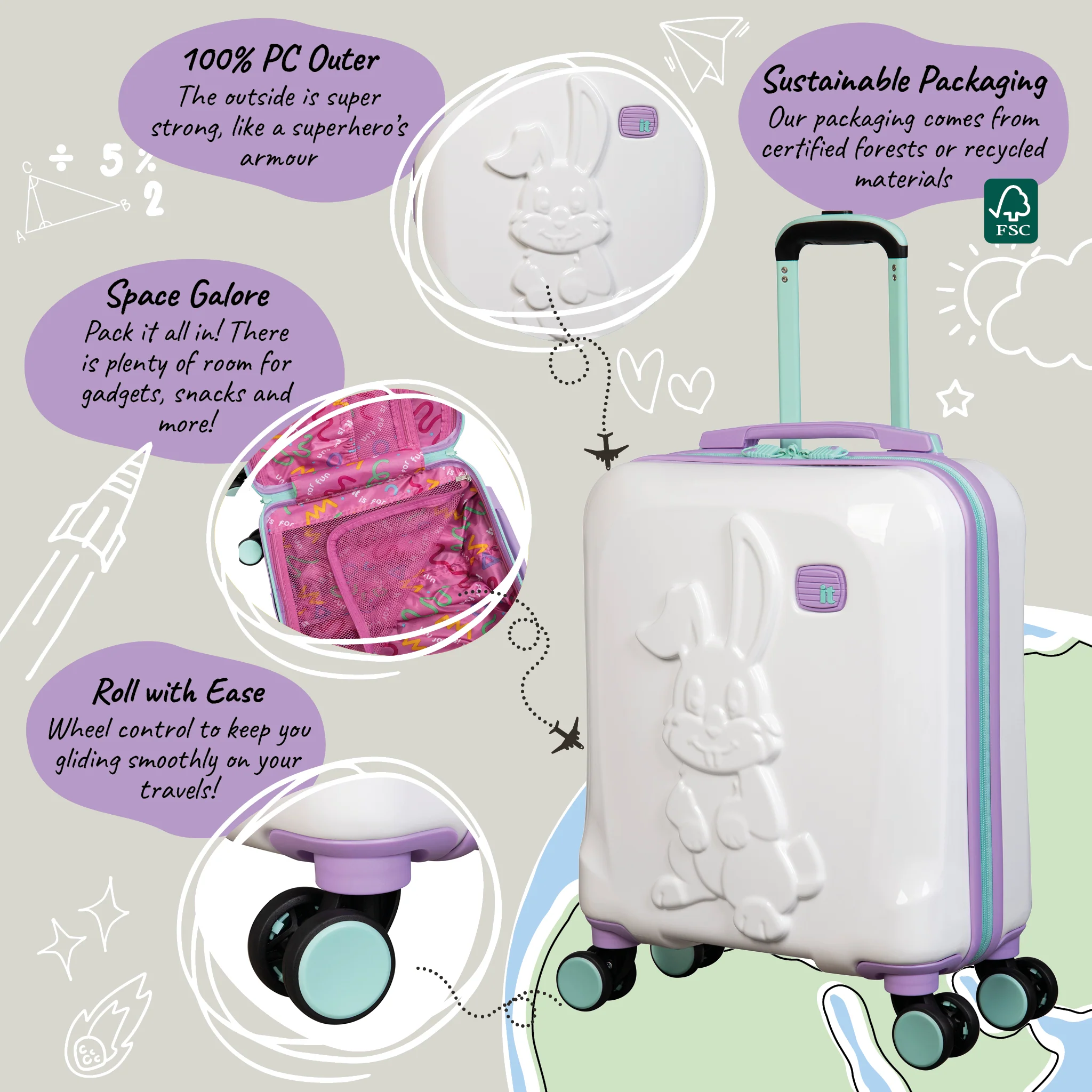 Cotton Tail - Kids Underseat (White) - Image 11