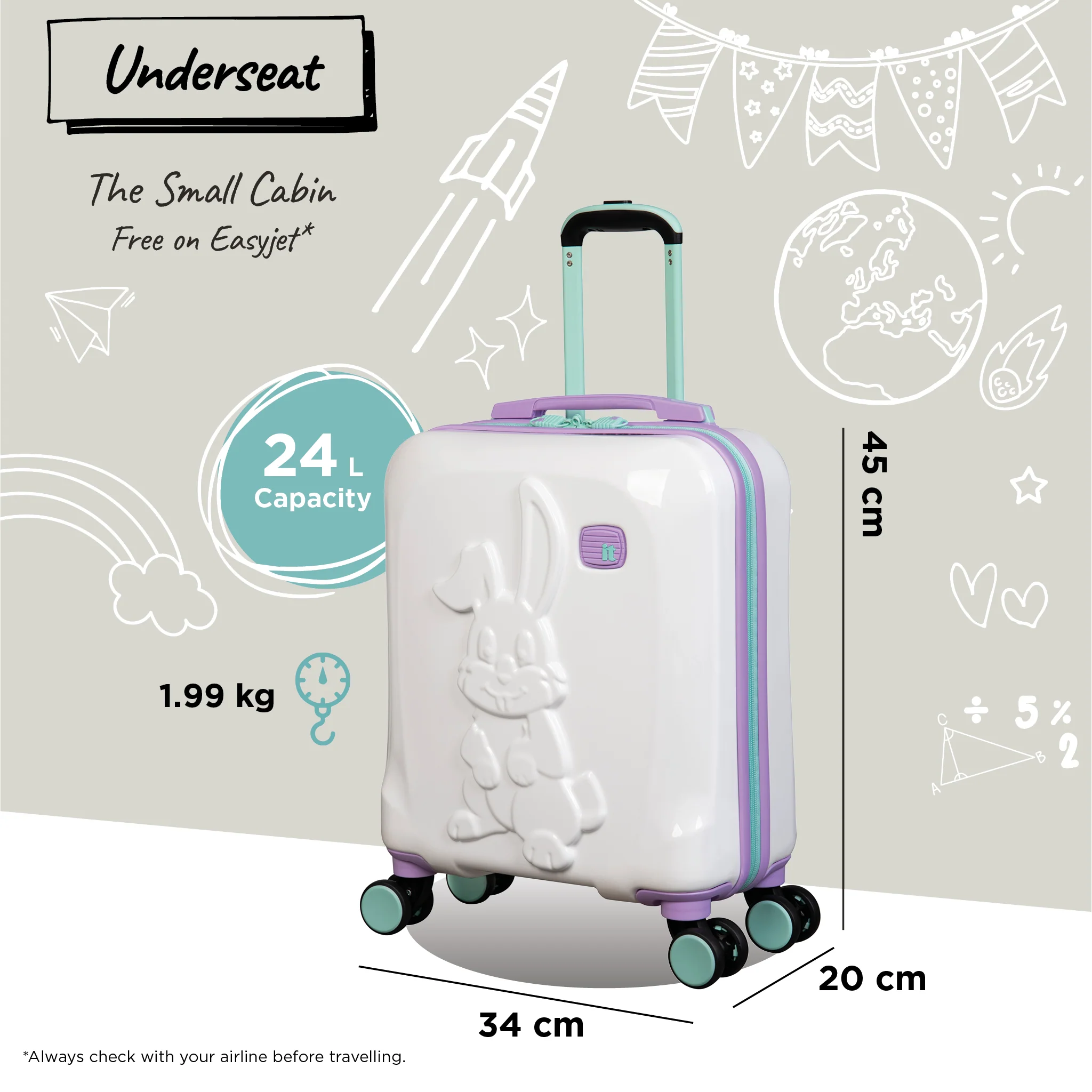 Cotton Tail - Kids Underseat (White) - Image 9