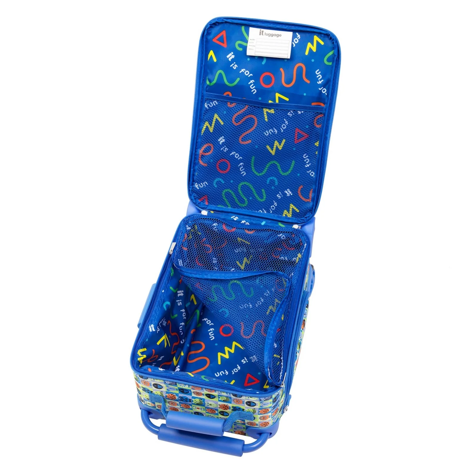 Curiosity - Kids Underseat (Blue Minimals Print) - Image 6