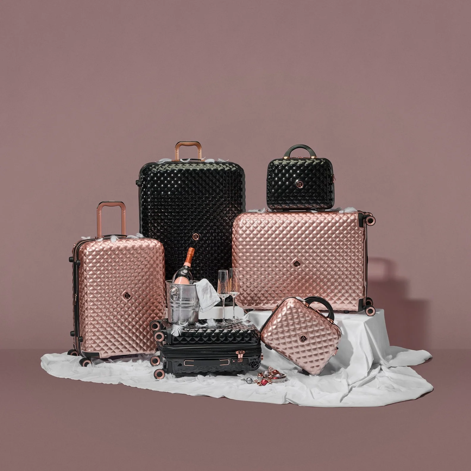 Glitzy - 5pc Set (Metallic Rose Gold) - Image 3