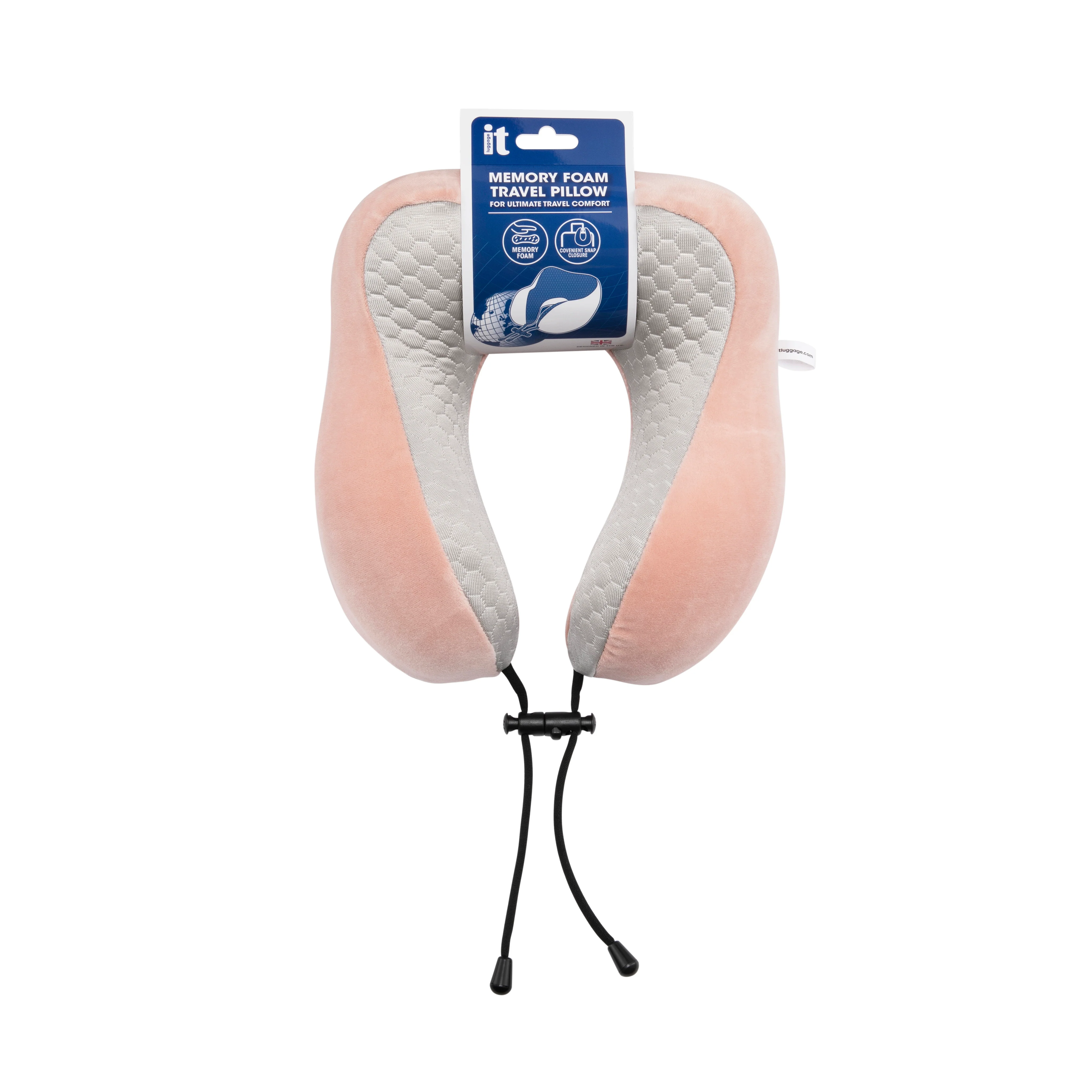 Memory Foam Travel Neck Pillow (Rose) - Image 3
