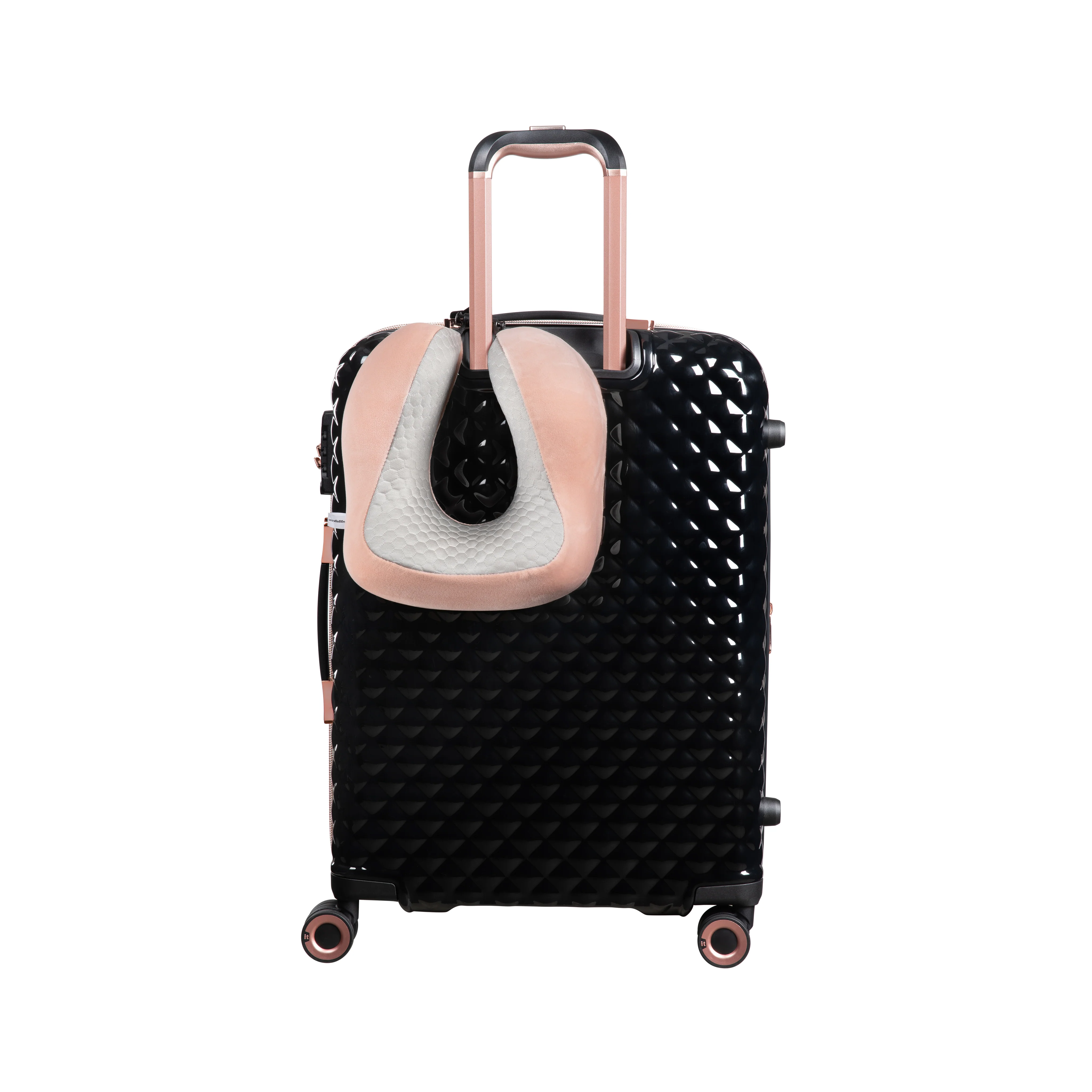 Memory Foam Travel Neck Pillow (Rose) - Image 4
