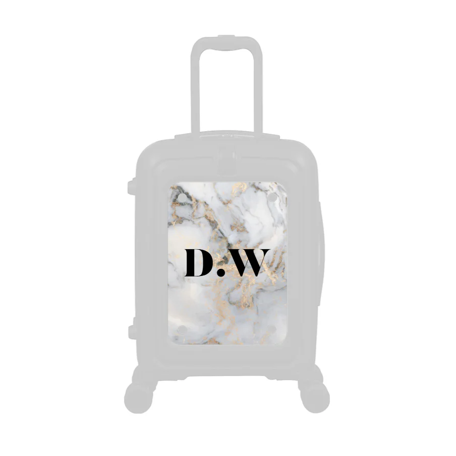 Modify - Personalised Panel (Grey Gold Marble - Initials) - Image 2