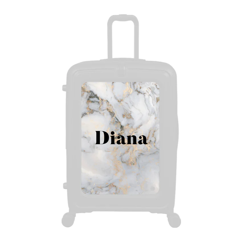 Modify - Personalised Panel (Grey Gold Marble - Name)