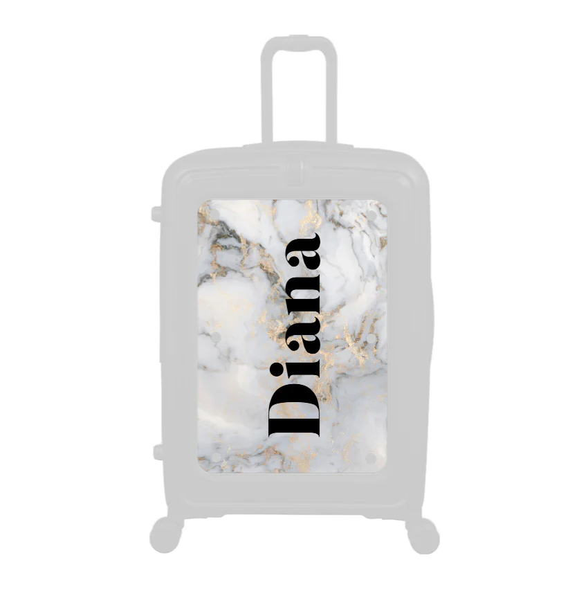 Modify - Personalised Panel (Grey Gold Marble - Side Name)