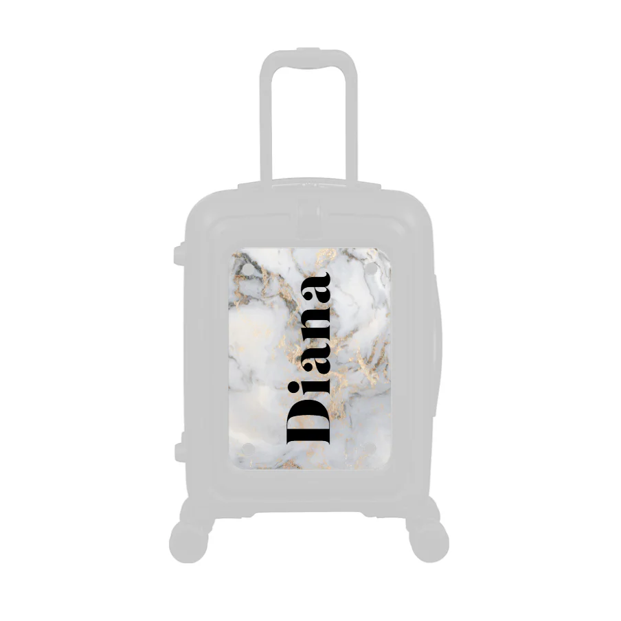 Modify - Personalised Panel (Grey Gold Marble - Side Name) - Image 2