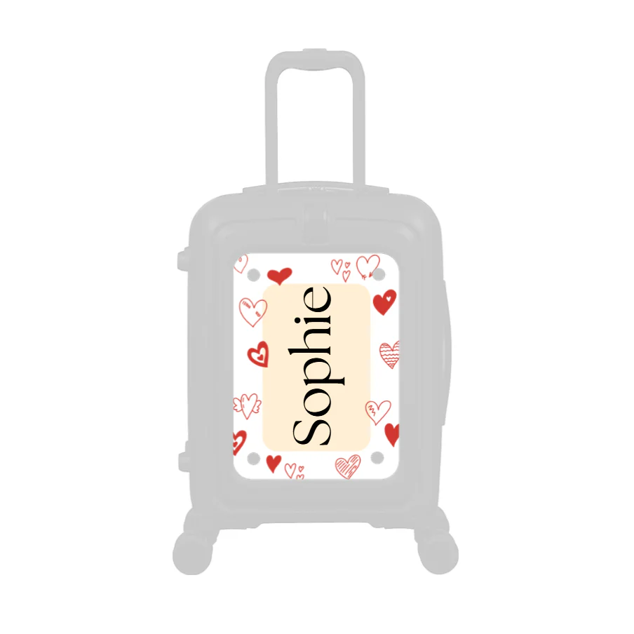 Modify - Personalised Panel (Hearts Border - Side Name) - Image 2