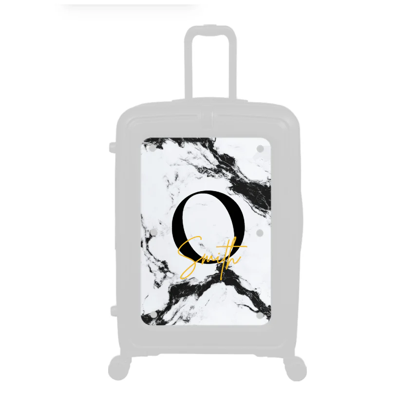 Modify - Personalised Panel (Mono Marble - Letter & Name)