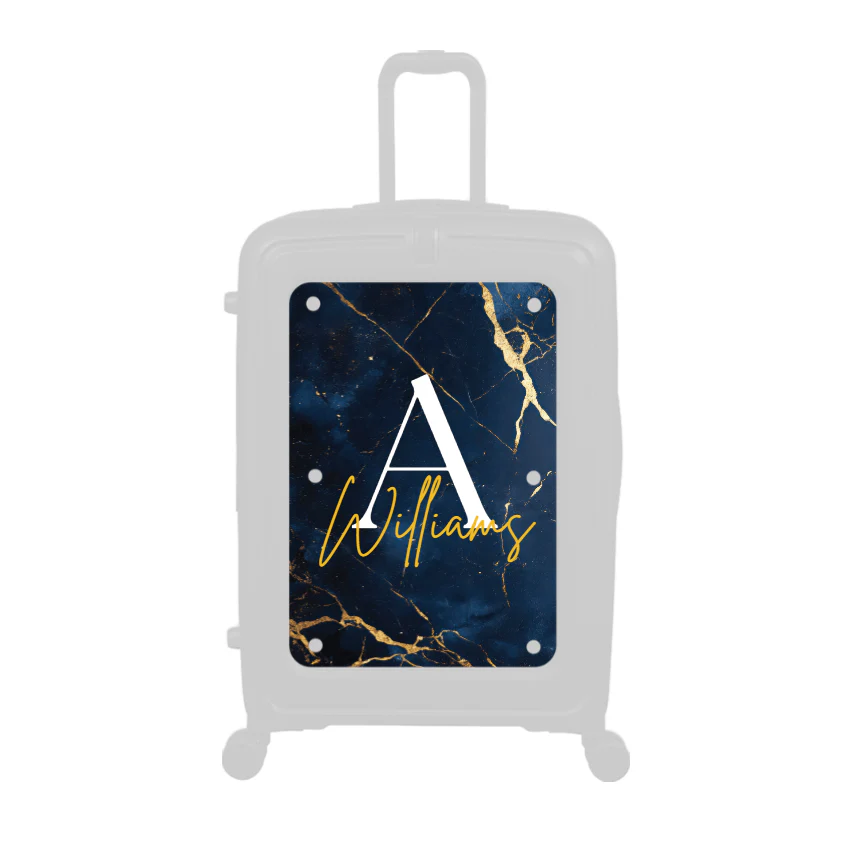 Modify - Personalised Panel (Navy Gold Marble - Letter & Name)