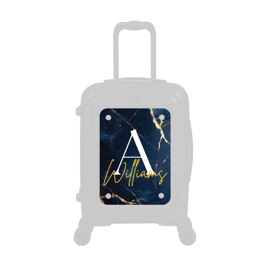 Modify - Personalised Panel (Navy Gold Marble - Letter & Name) - Image 2