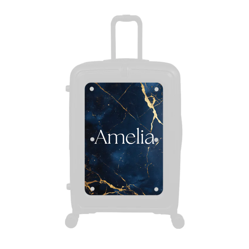 Modify - Personalised Panel (Navy Gold Marble - Name)