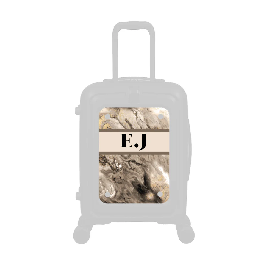 Modify - Personalised Panel (Neutral Marble Strip - Initials) - Image 2