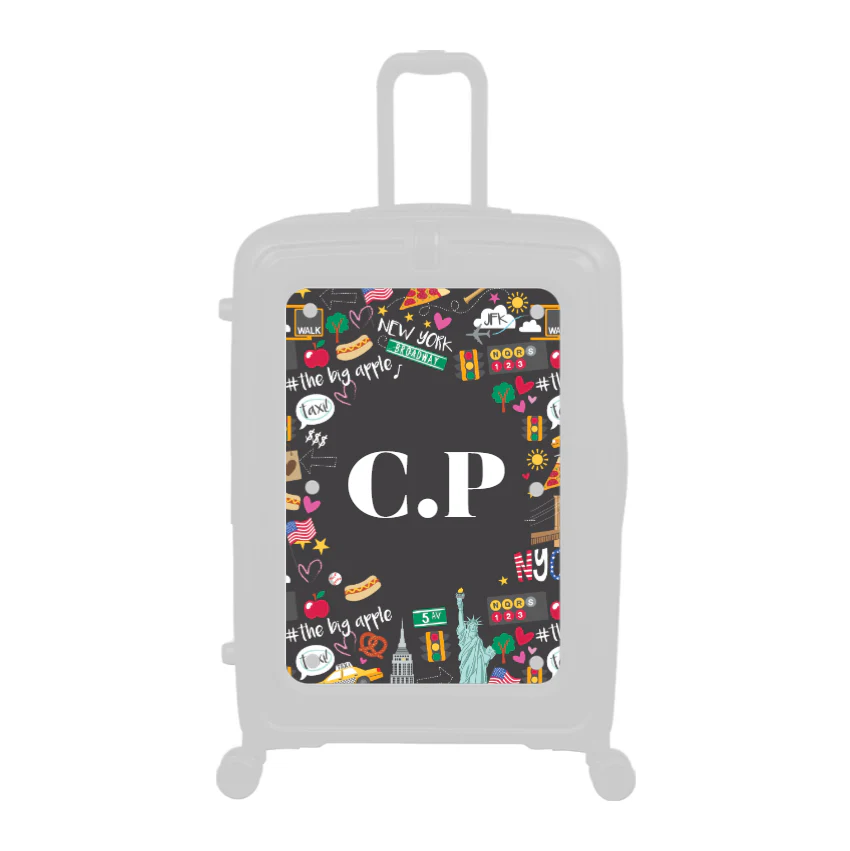 Modify - Personalised Panel (New York Border - Initials)