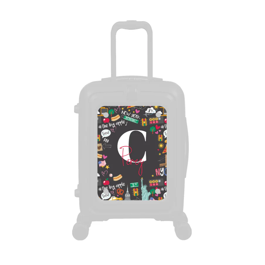 Modify - Personalised Panel (New York Border - Letter & Name) - Image 2