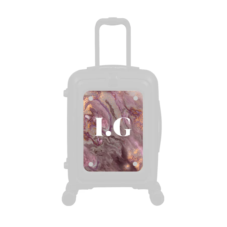 Modify - Personalised Panel (Rose Gold Marble - Initials) - Image 2