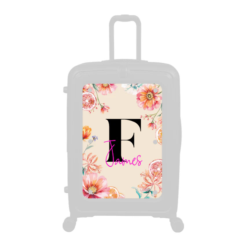 Modify - Personalised Panel (Summer Flowers - Letter & Name)