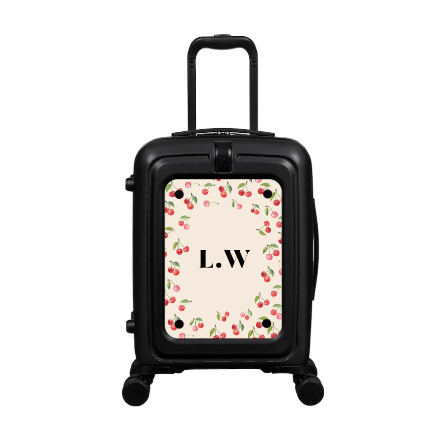 Modify - Suitcase with Personalised Panel (Cherries - Initials) - Image 2