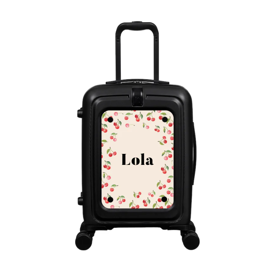 Modify - Suitcase with Personalised Panel (Cherries - Name) - Image 2