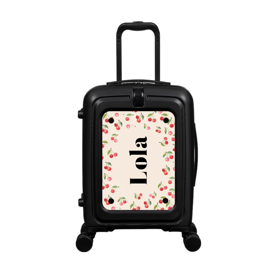 Modify - Suitcase with Personalised Panel (Cherries - Side Name) - Image 2