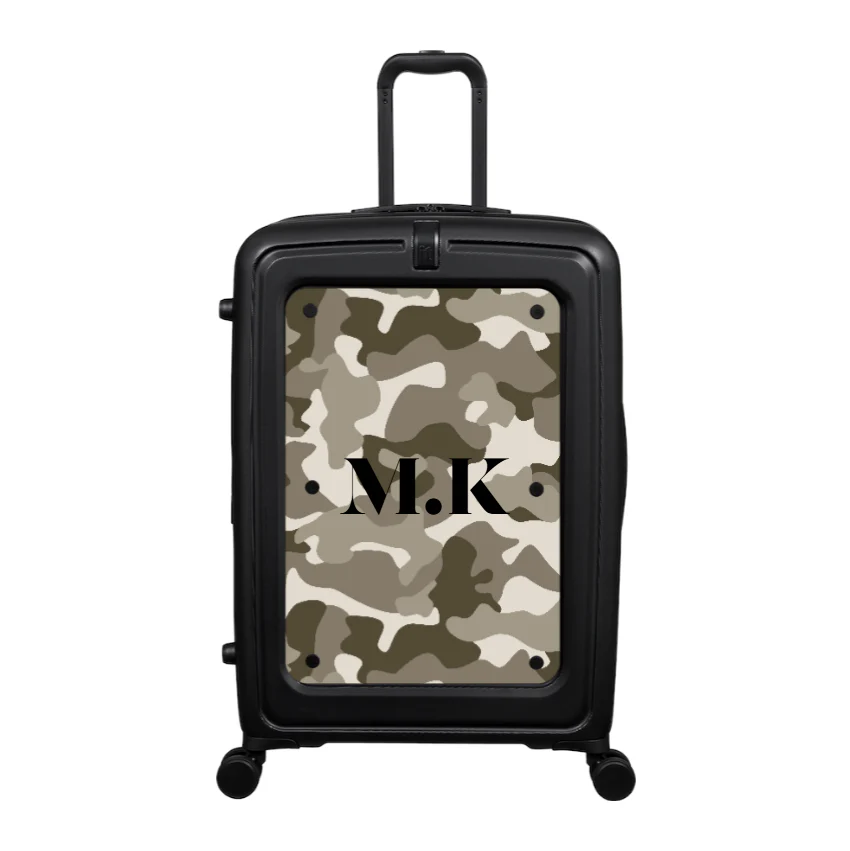 Modify - Suitcase with Personalised Panel (Full Camo - Initials)