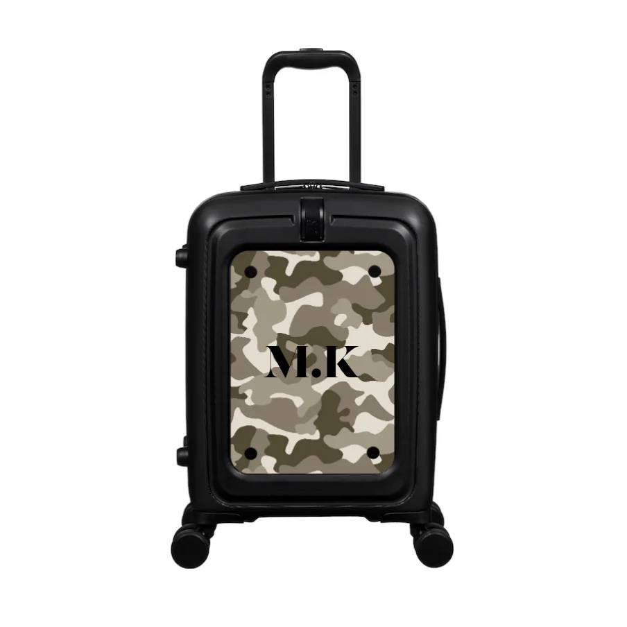 Modify - Suitcase with Personalised Panel (Full Camo - Initials) - Image 2