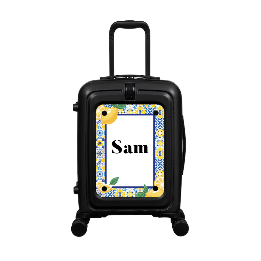 Modify - Suitcase with Personalised Panel (Italian Lemons - Name) - Image 2