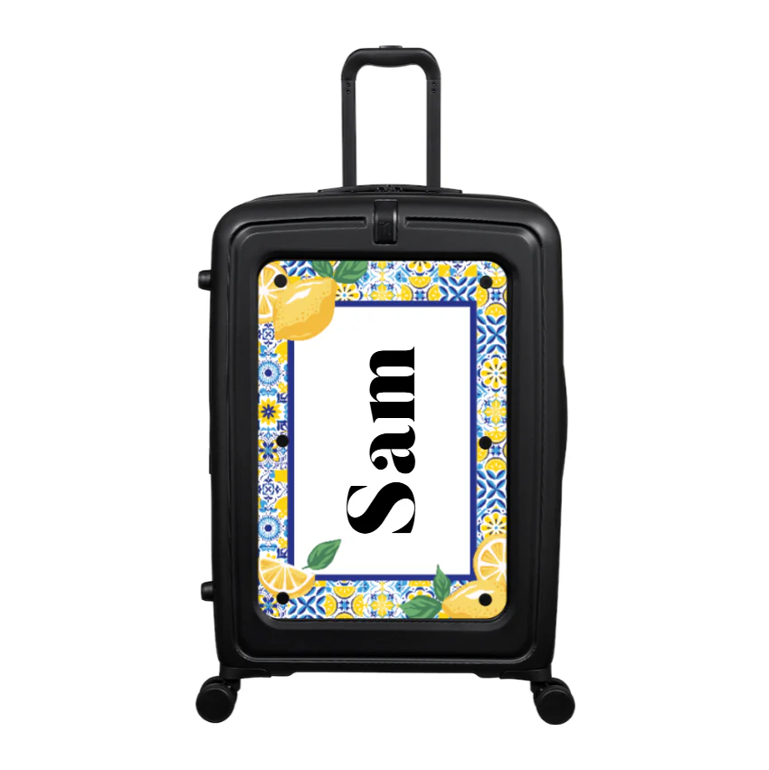 Modify - Suitcase with Personalised Panel (Italian Lemons - Side Name)