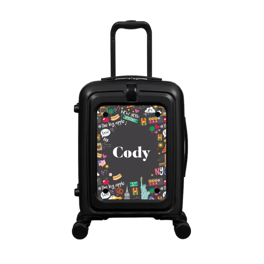 Modify - Suitcase with Personalised Panel (New York Border - Name) - Image 2