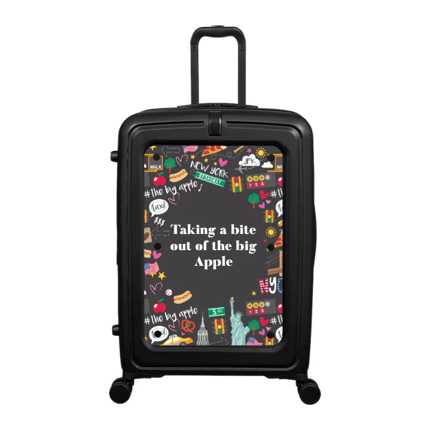 Modify - Suitcase with Personalised Panel (New York Border - Quote)