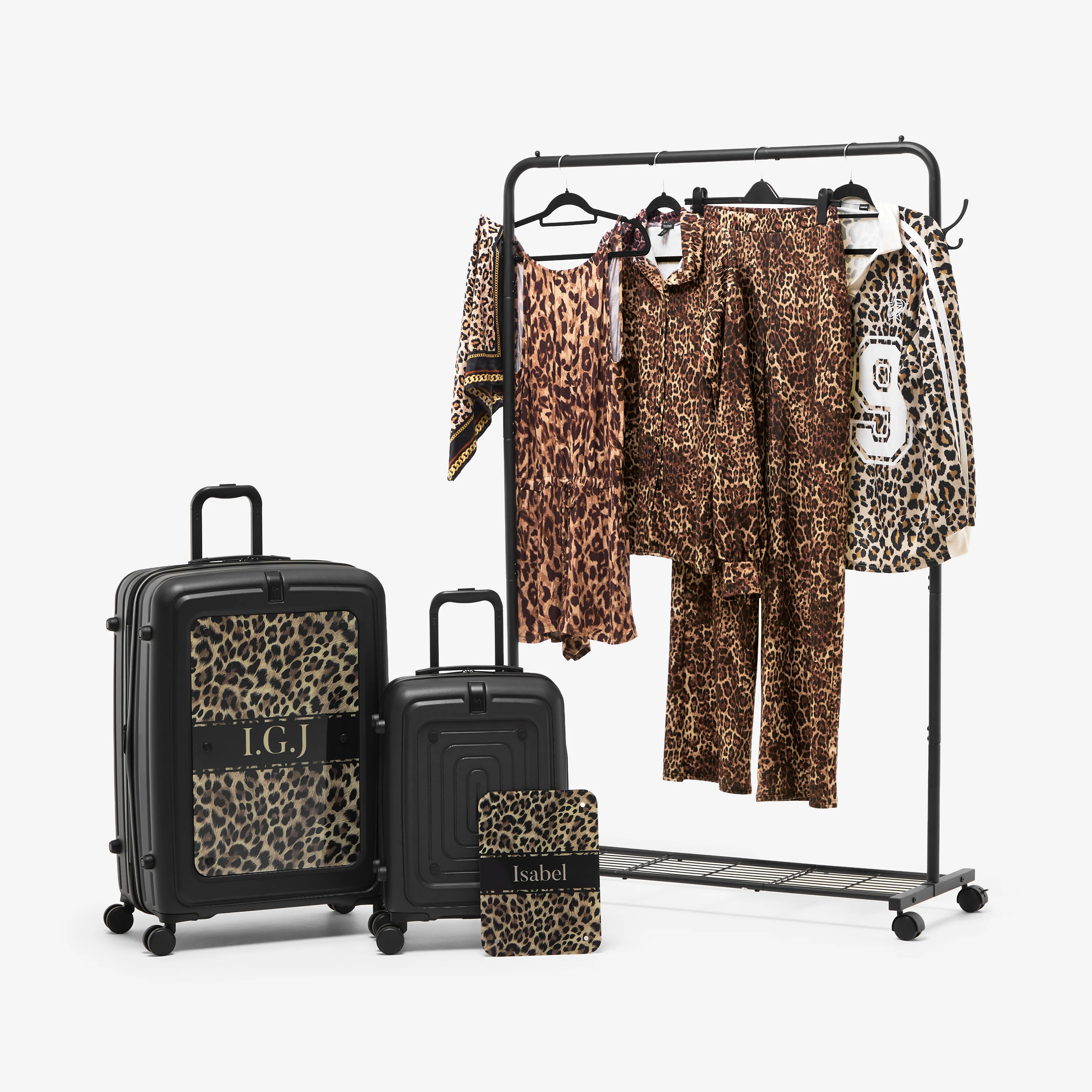 Modify - Suitcase with Personalised Panel (Colour Strip - Initials) - Image 6