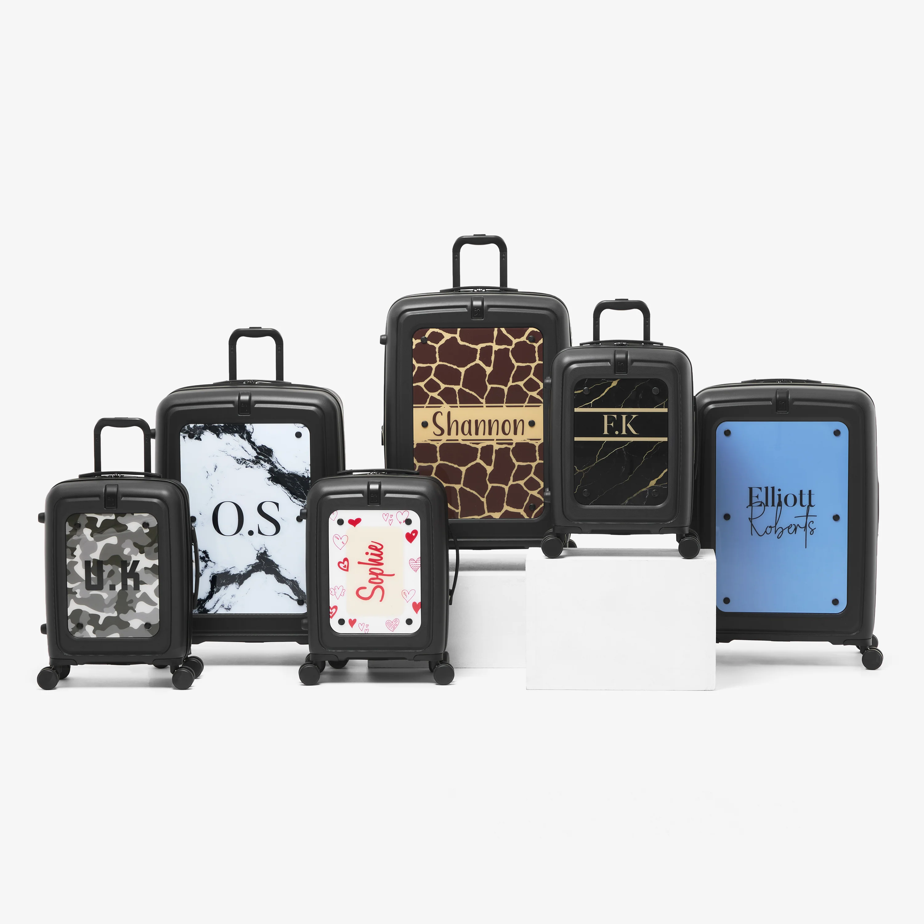 Modify - Suitcase with Personalised Panel (Colour Strip - Initials) - Image 3