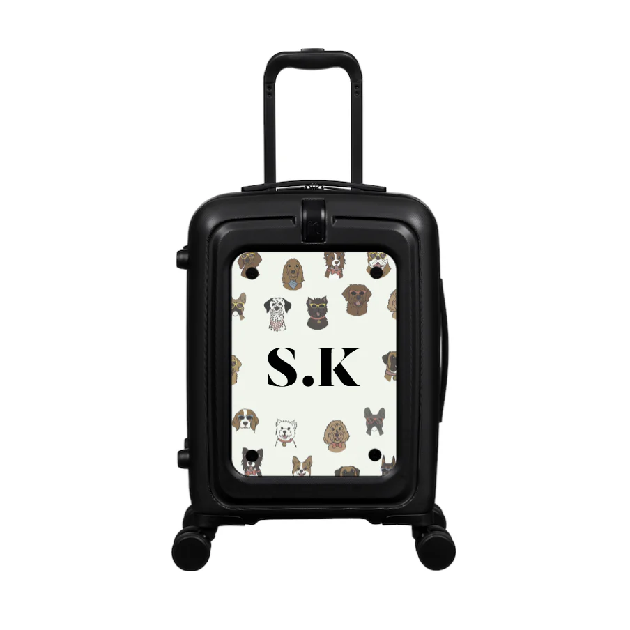 Modify - Suitcase with Personalised Panel (The Dogs - Initials) - Image 2