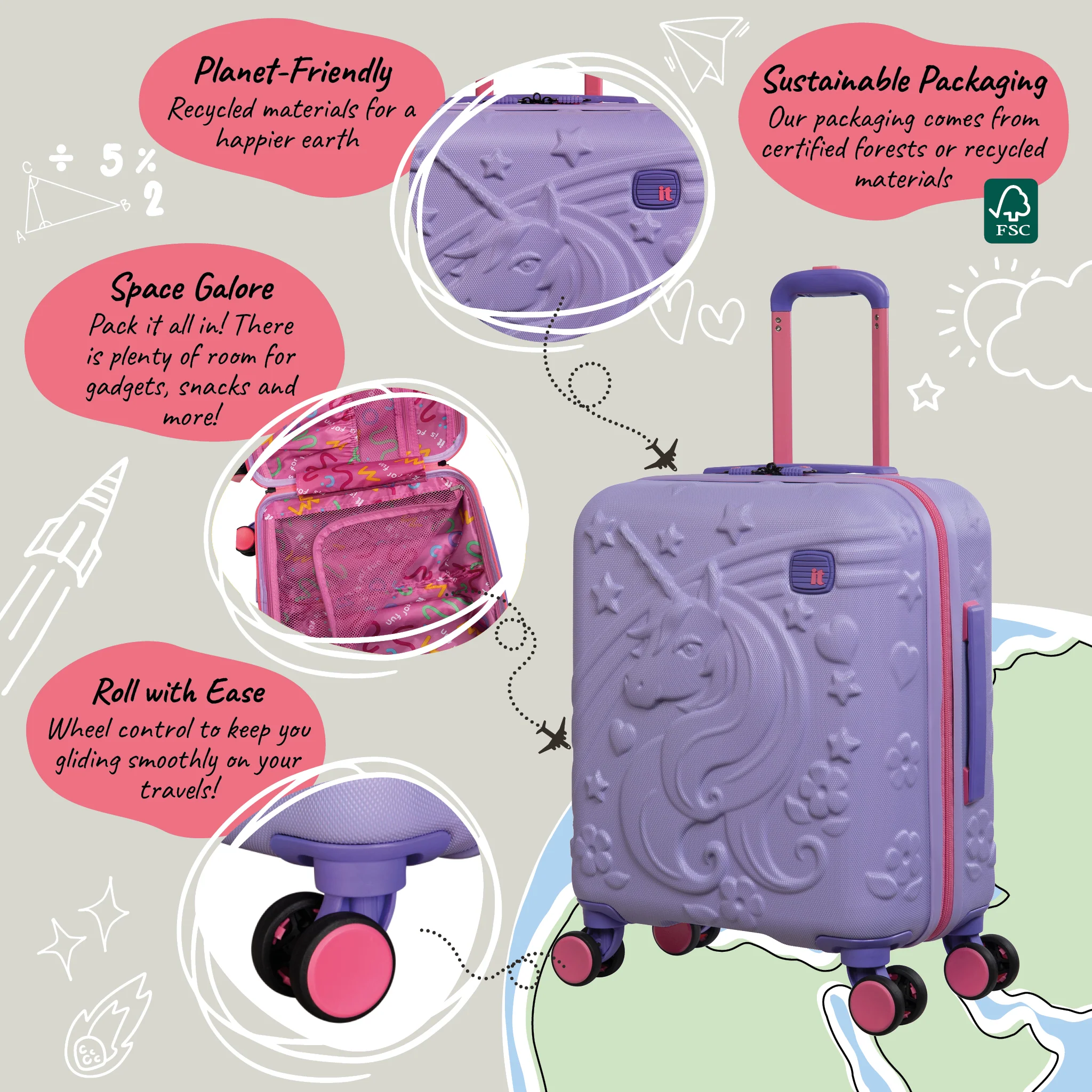 Mystical - Kids Eco Underseat (Lavender) - Image 8