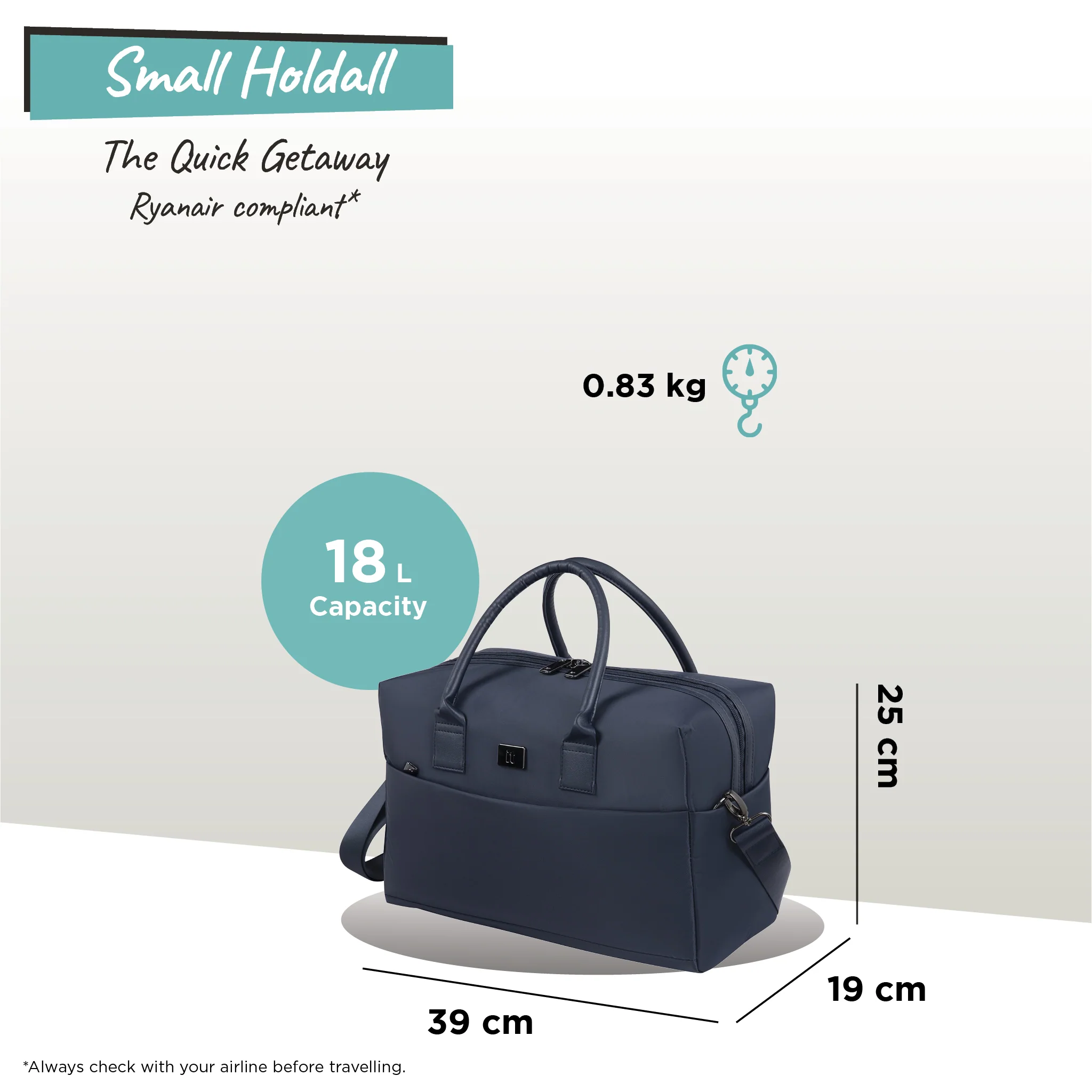 Outpaced - Small Holdall (Blueberry) - Image 12