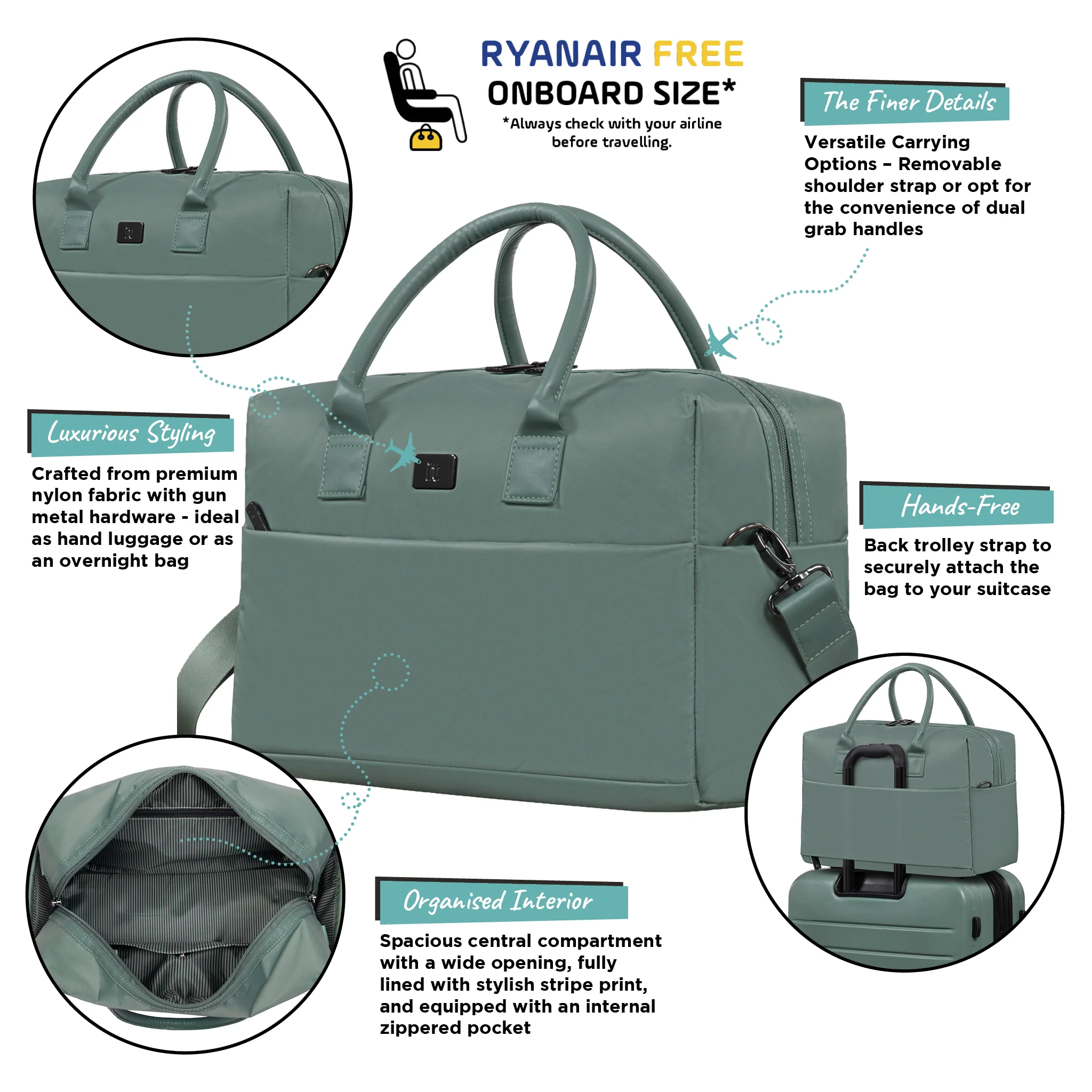 Outpaced - Small Holdall (Frozen Matcha) - Image 11
