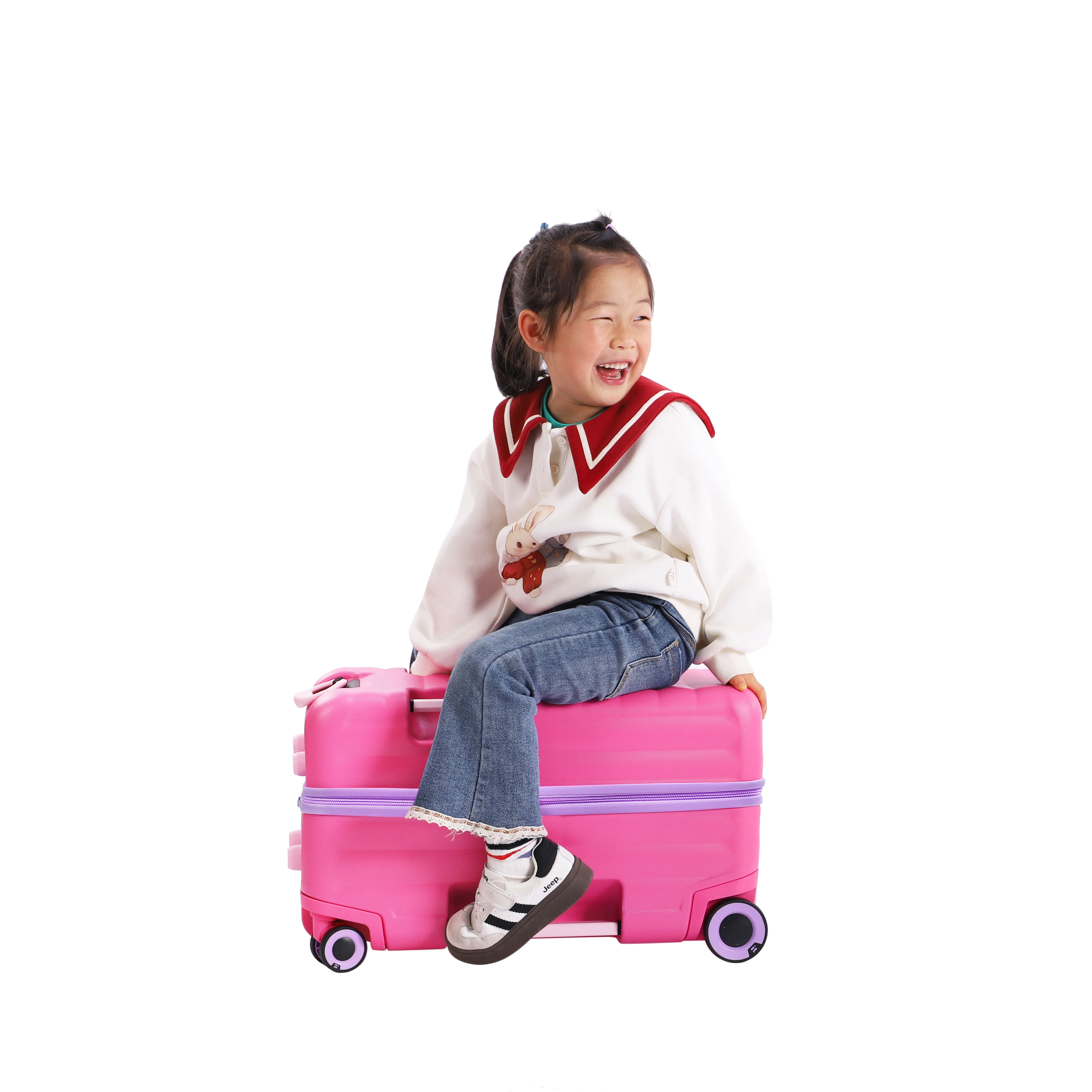 Trunkryder - Kids Ride-On Suitcase (Azalea Pink) - Image 2