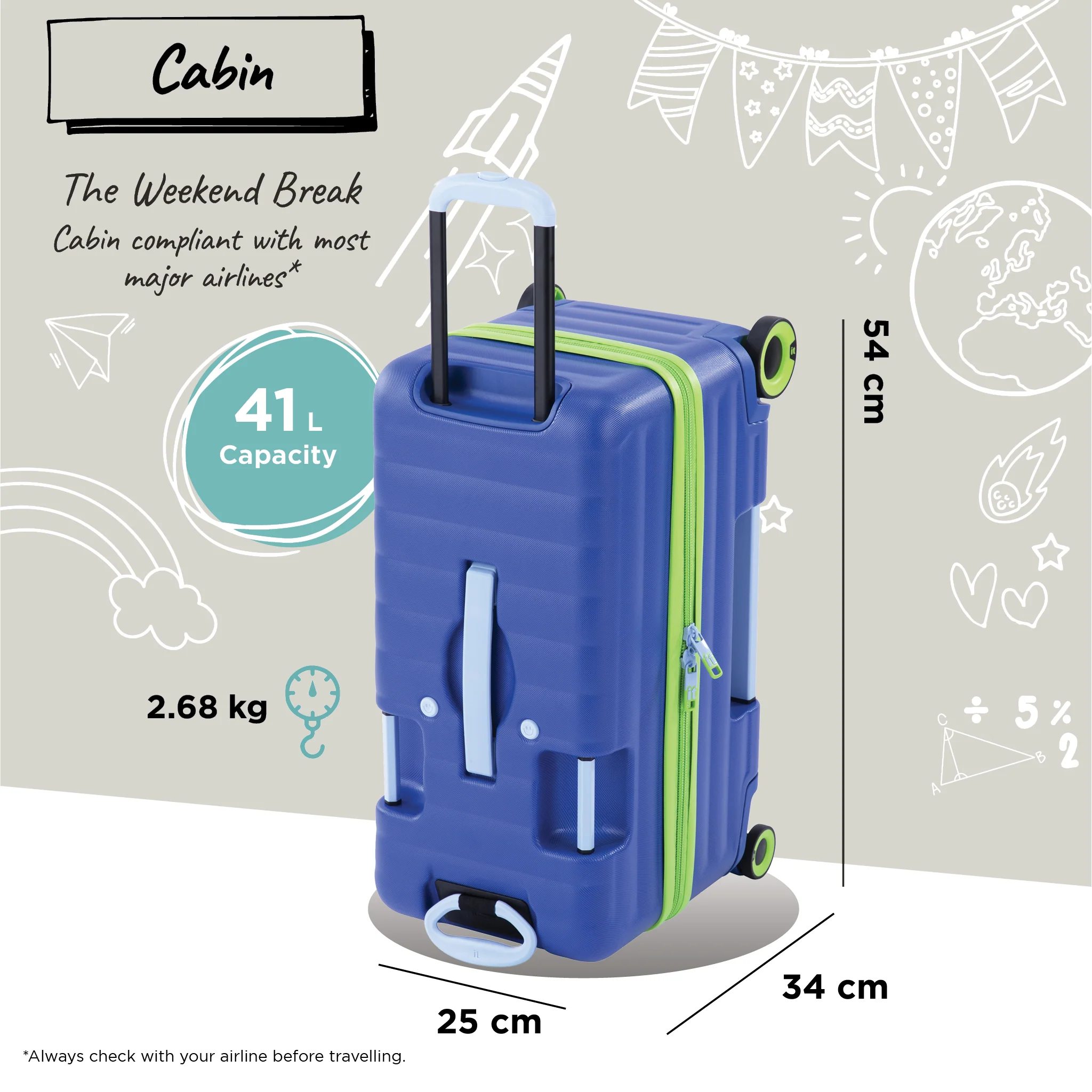 Trunkryder - Kids Ride-On Suitcase (True Blue) - Image 11